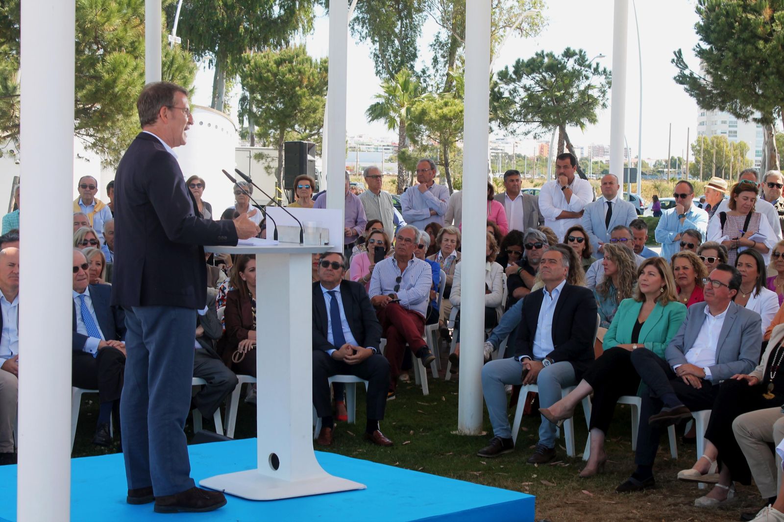 Visita de Alberto Núñez Feijóo a Huelva, en imágenes