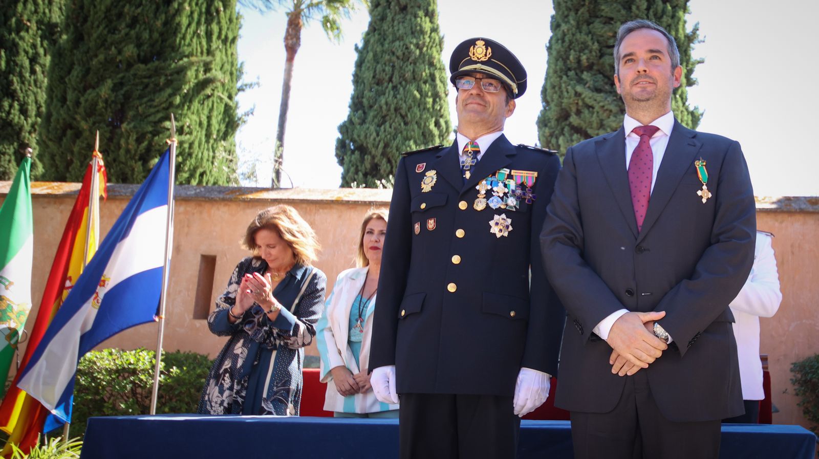 Emotivo acto por el Día de la Policía Nacional celebrado en Jerez