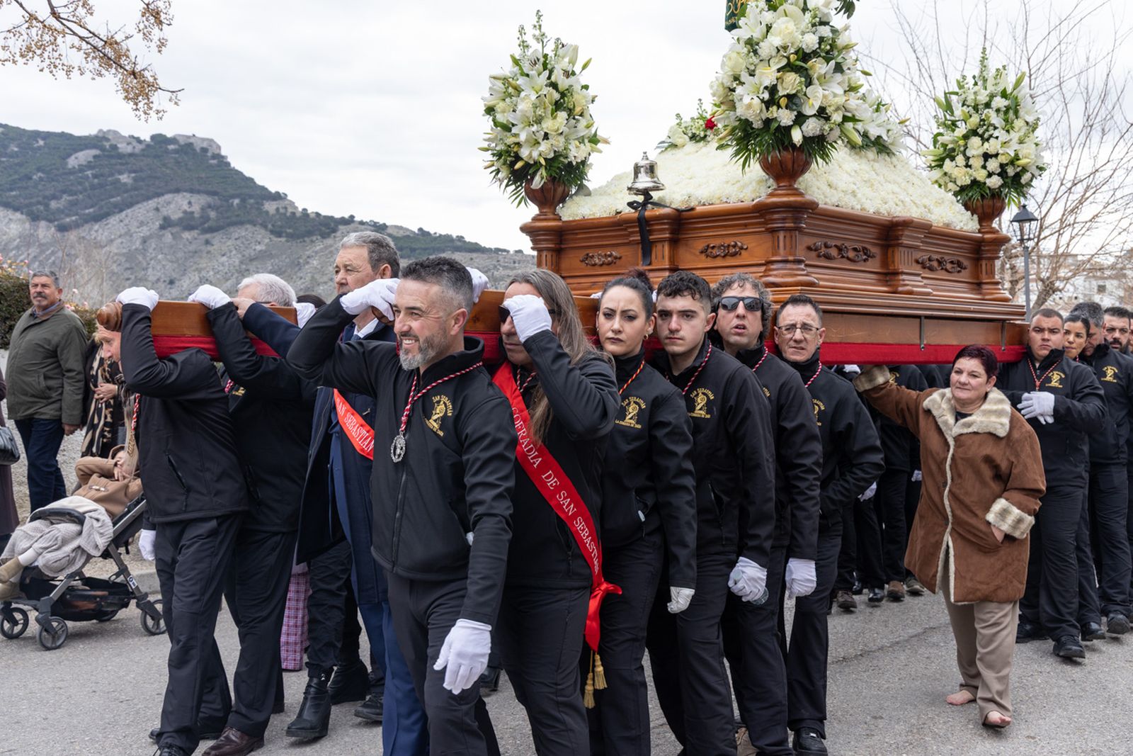 Solemne procesión de San Sebastián en La Guardia de Jaén