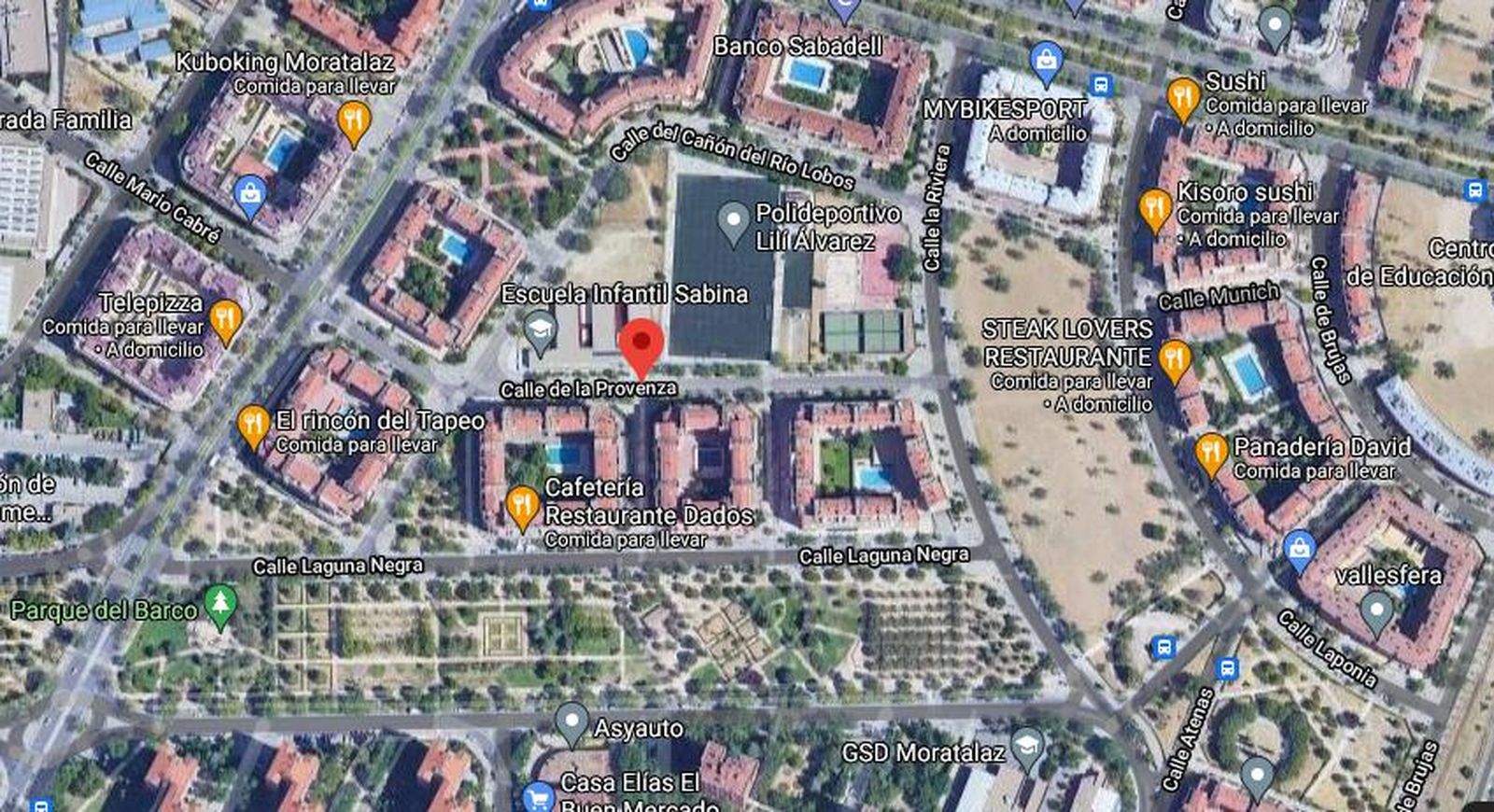 Zona de Moratalaz, donde ha ocurrido el suceso