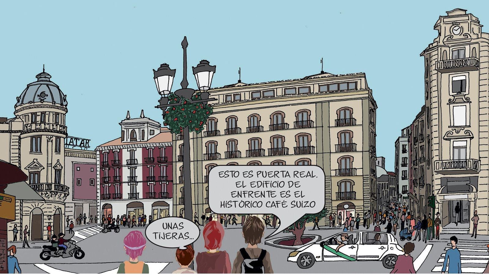 Imagen de la céntrica Puerta Real.