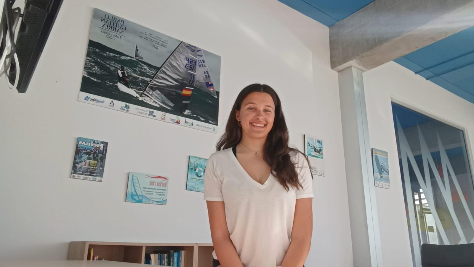 La regatista linense Raquel Retamero