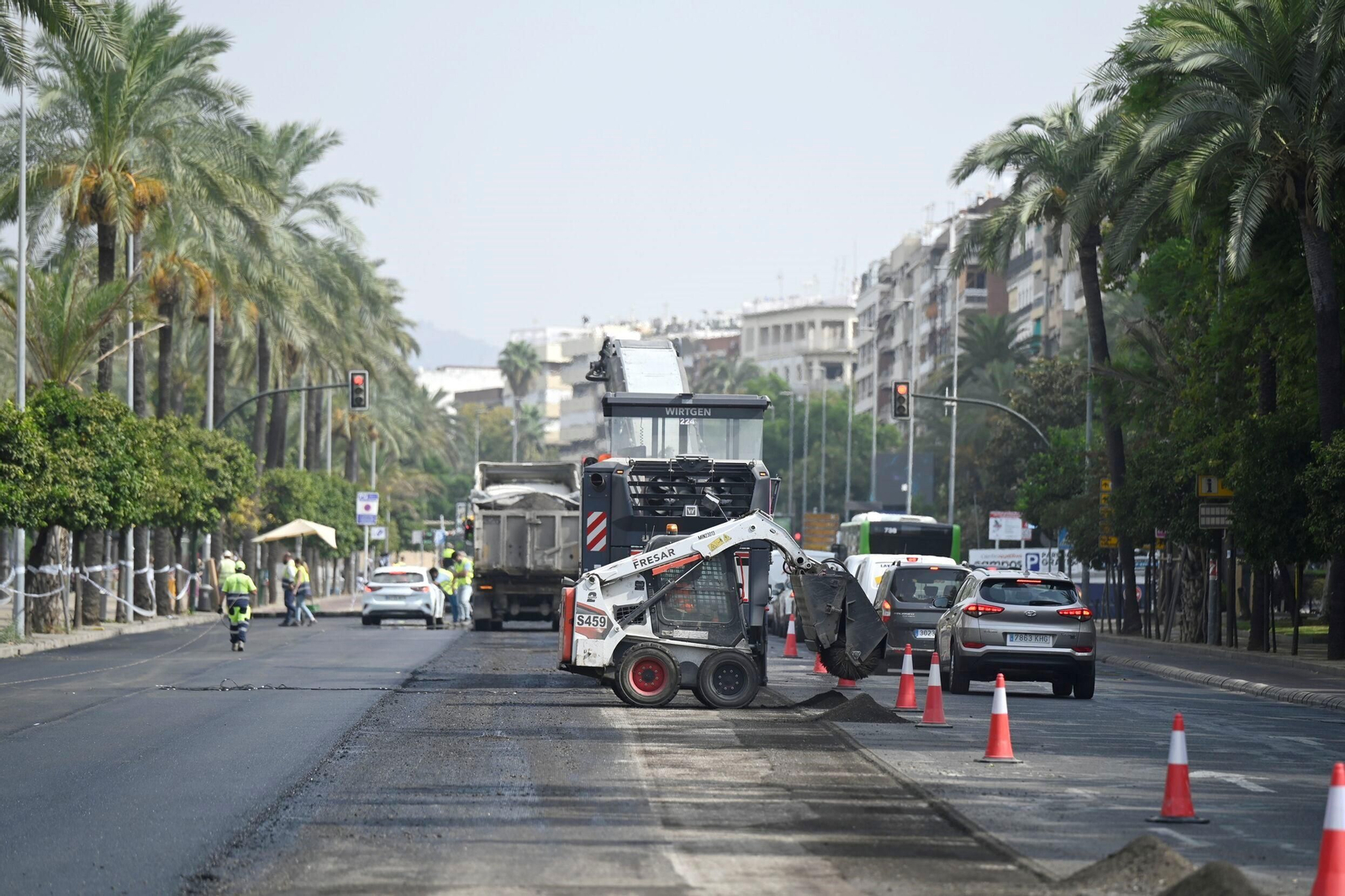 La avenida de la Victoria, en obras por el Plan Asfalto