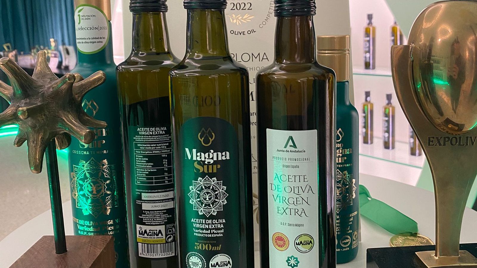 Botella de aceite de Magnasur.