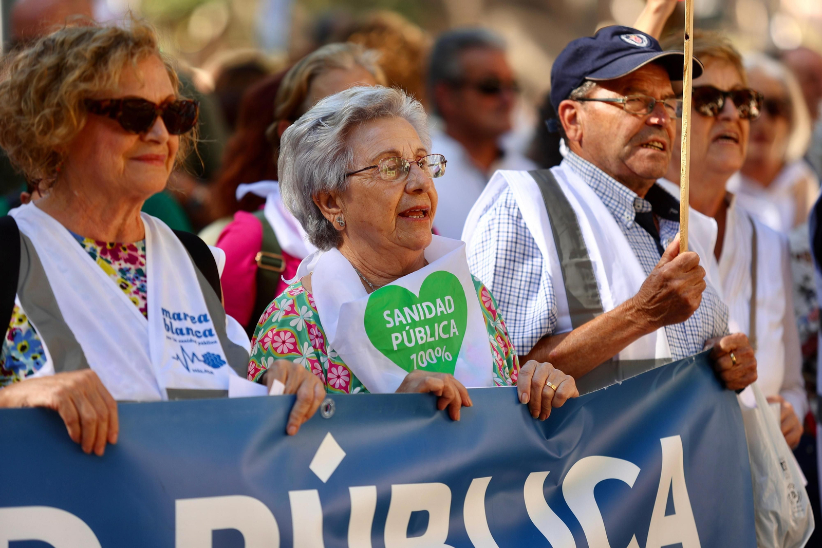La Marea Blanca sale a las calles de Málaga para defender la sanidad pública andaluza