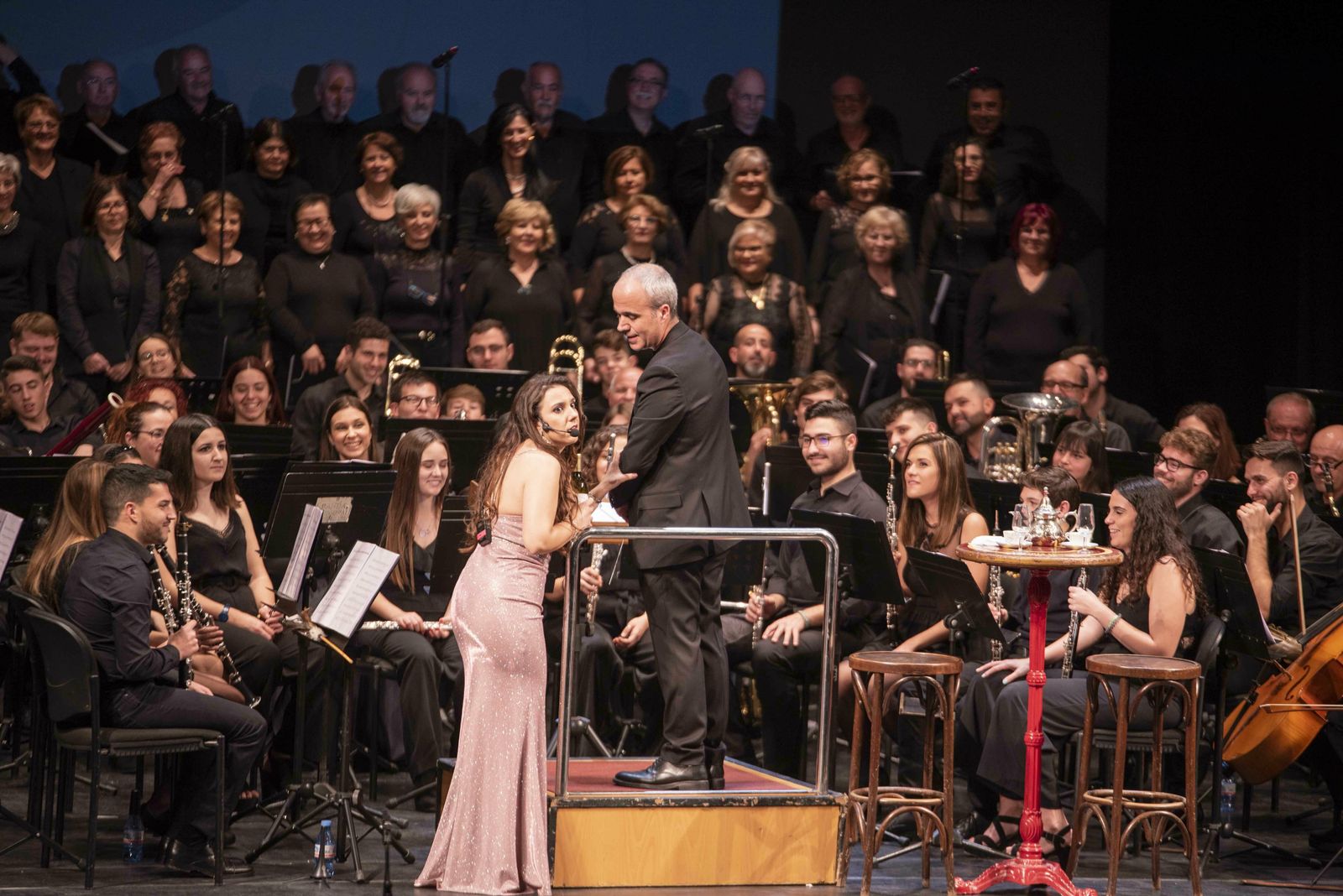 La Agrupación San Indalecio durante el concierto ofrecido en el Maestro Padilla.