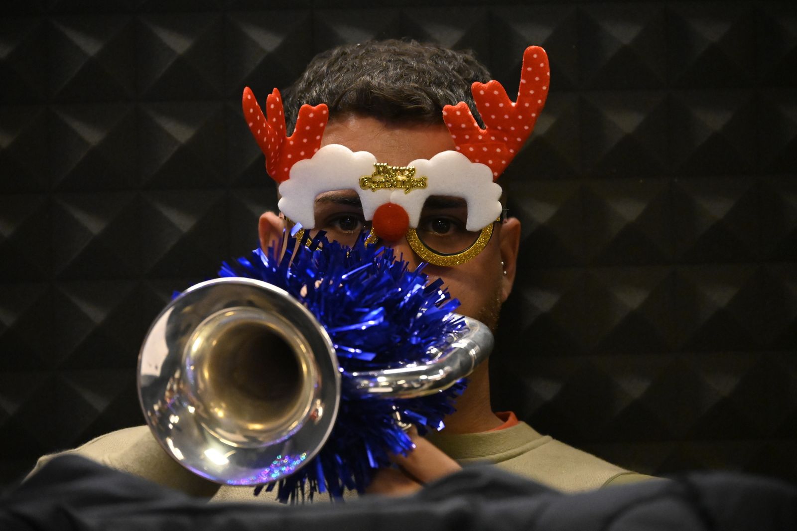 Ensayo preparatorio de la AM Santa Cruz para la cabalgata de Reyes Magos, en Imágenes