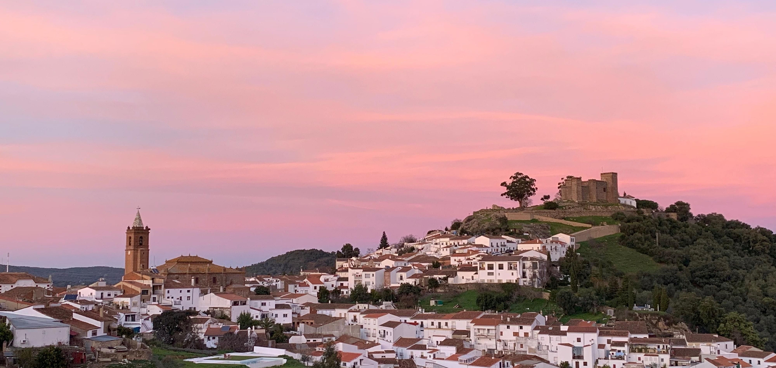 Atardecer en Cortegana.