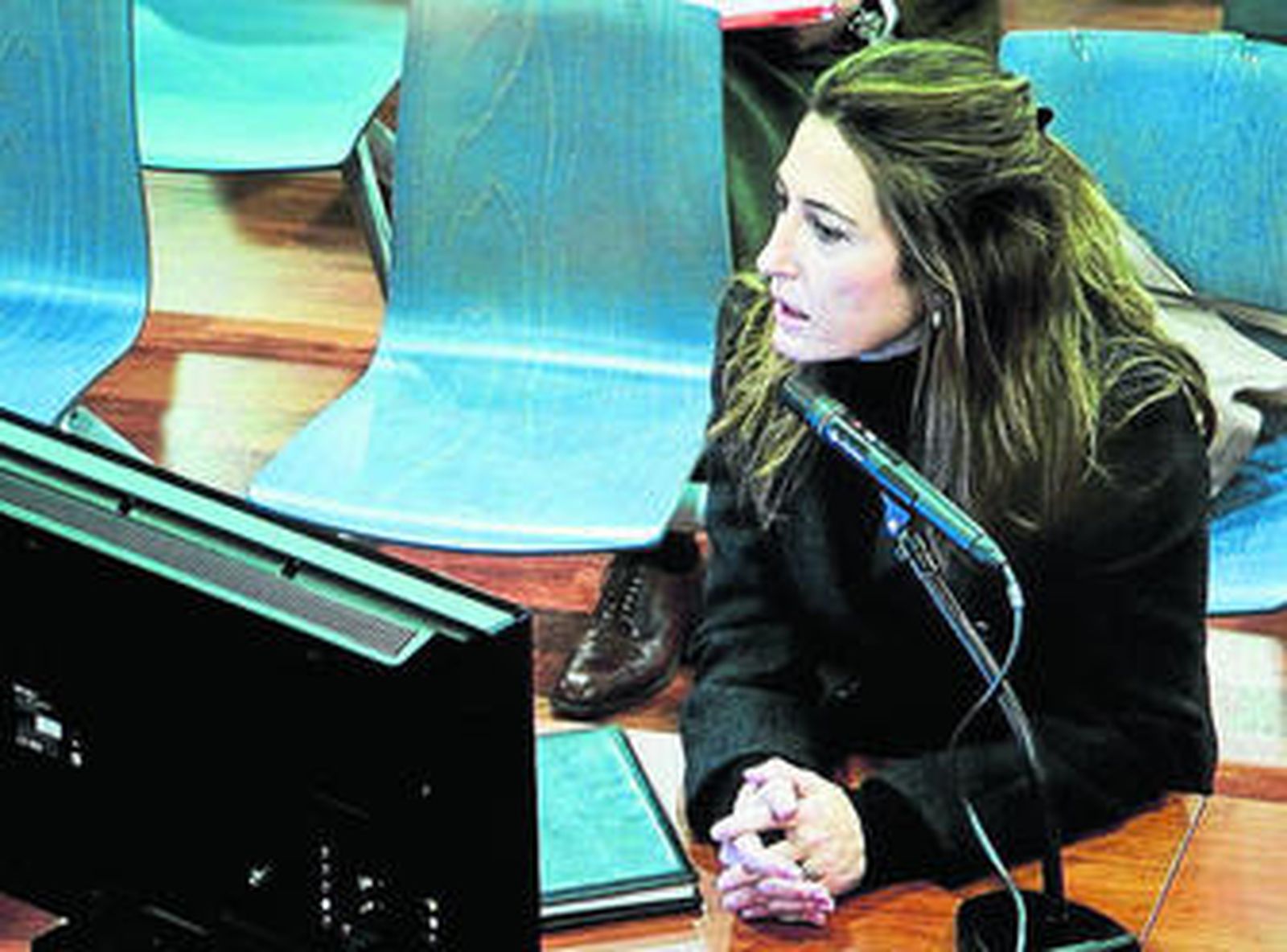 La abogada María Castañón, durante la declaración que prestó en enero de 2011.