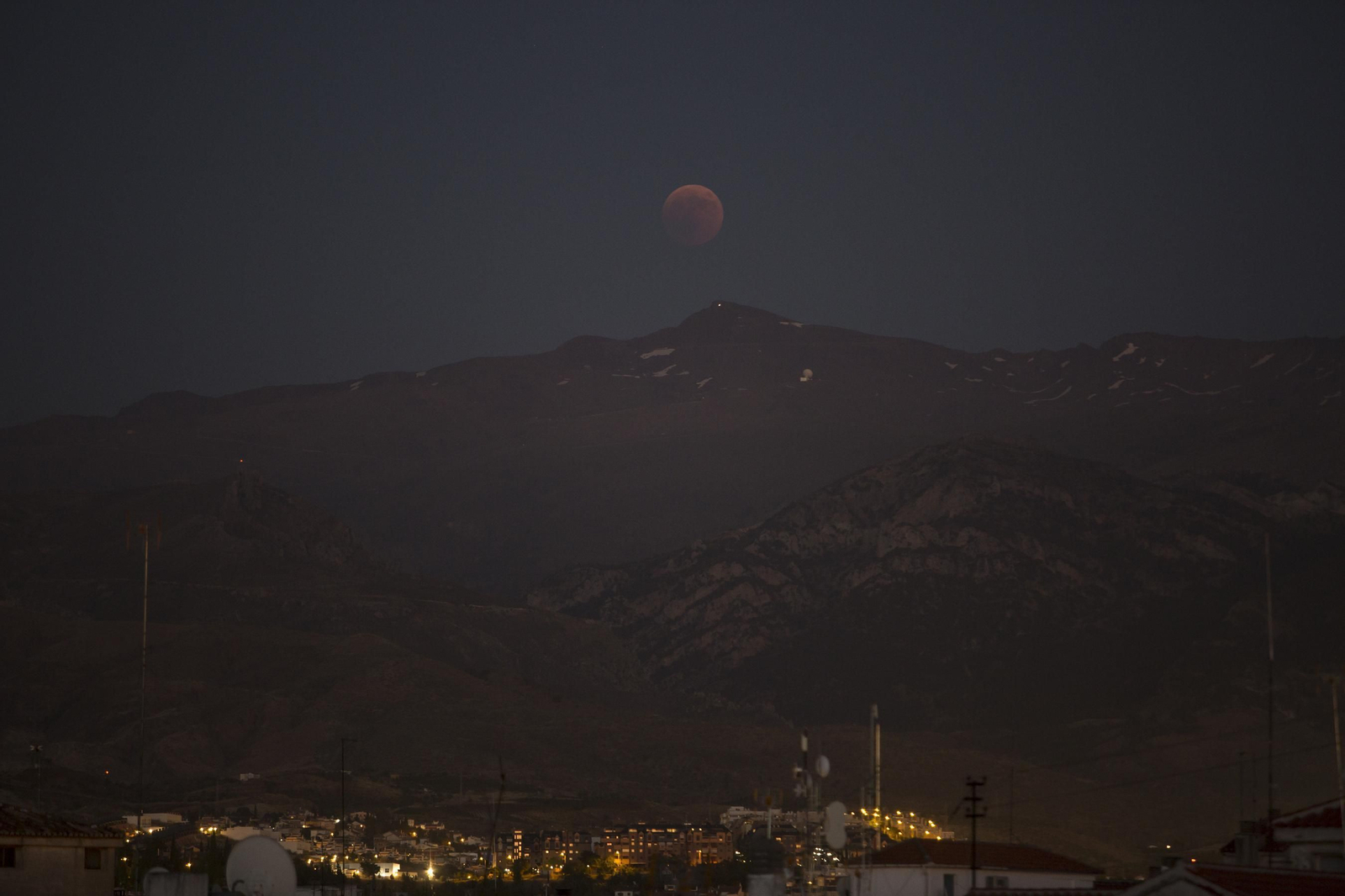 Eclipse de luna en Granada