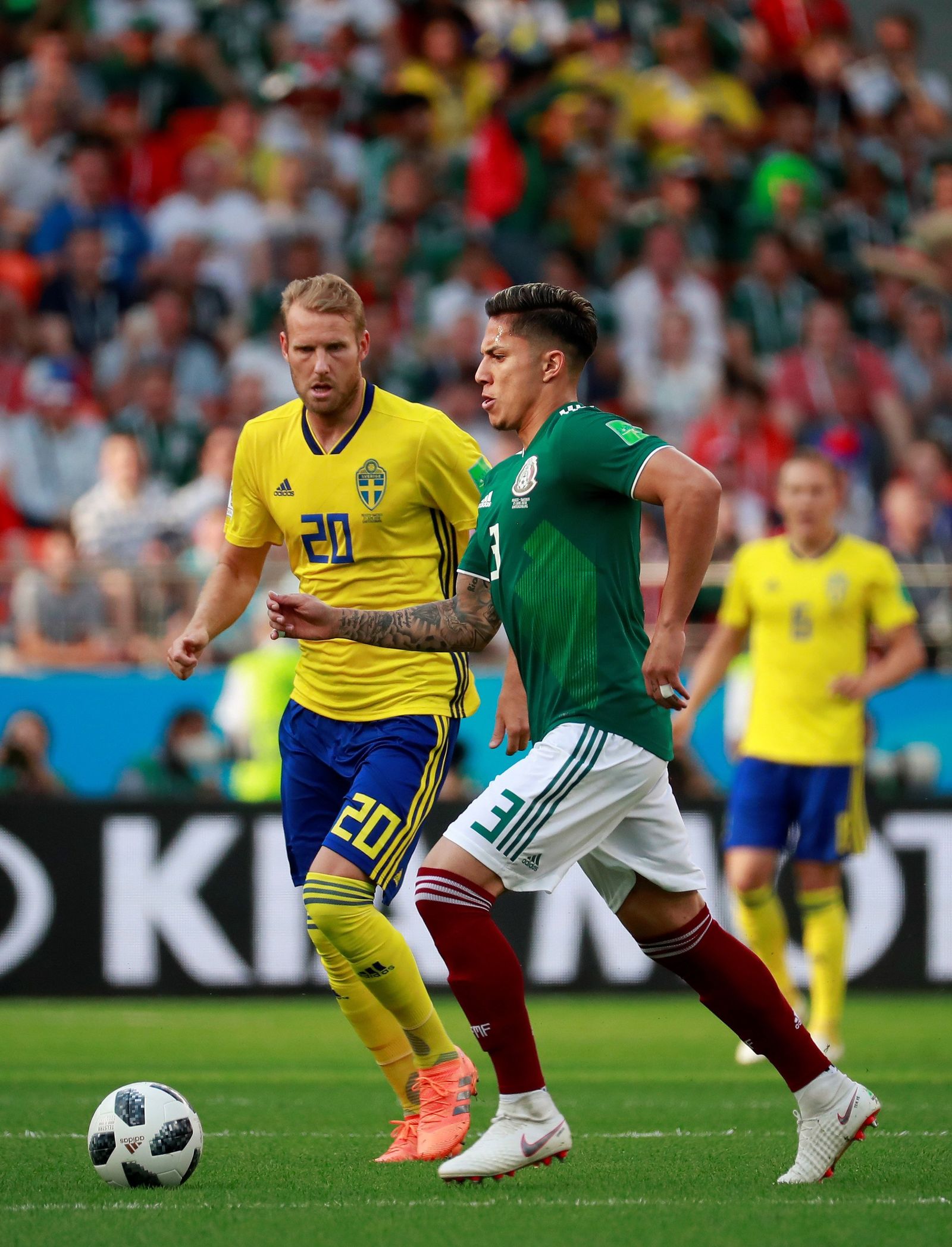 Las imágenes del México-Suecia