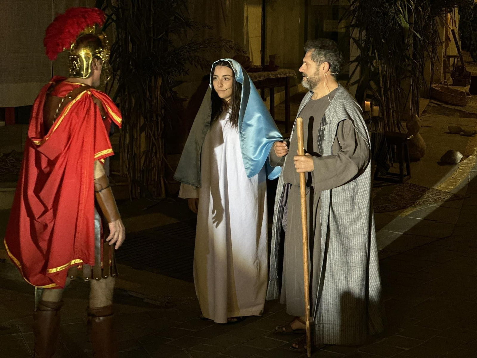 Una de las escenas del Belén Viviente.