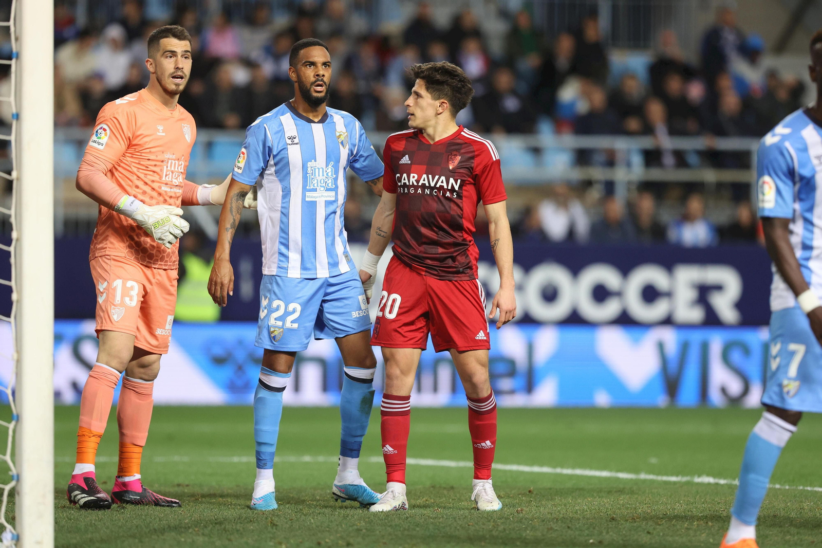 El Málaga CF-Zaragoza, en fotos