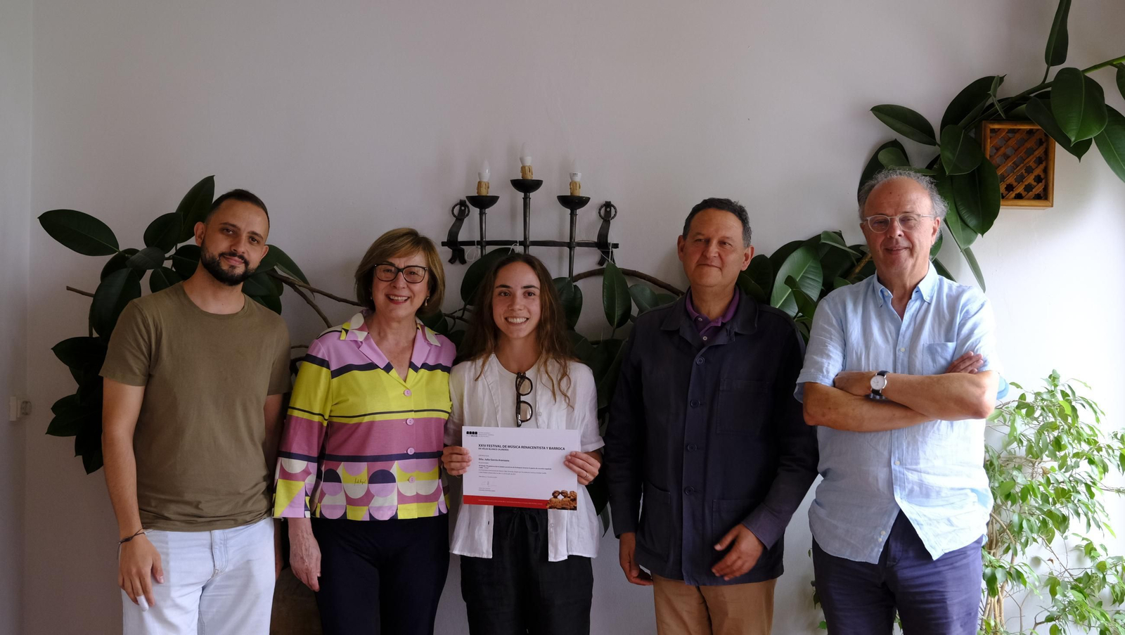 Entrega de diplomas a los alumnos del seminario de historia del Festival de Vélez Blanco