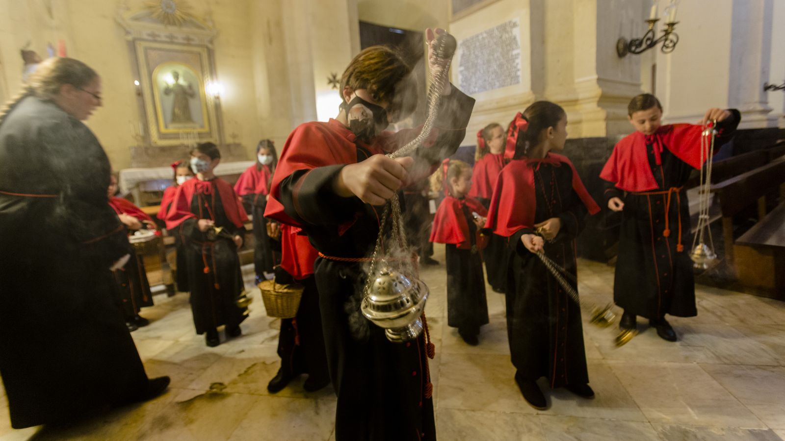 Las imágenes de la cofradía del Perdón en la Semana Santa de Chiclana 2022