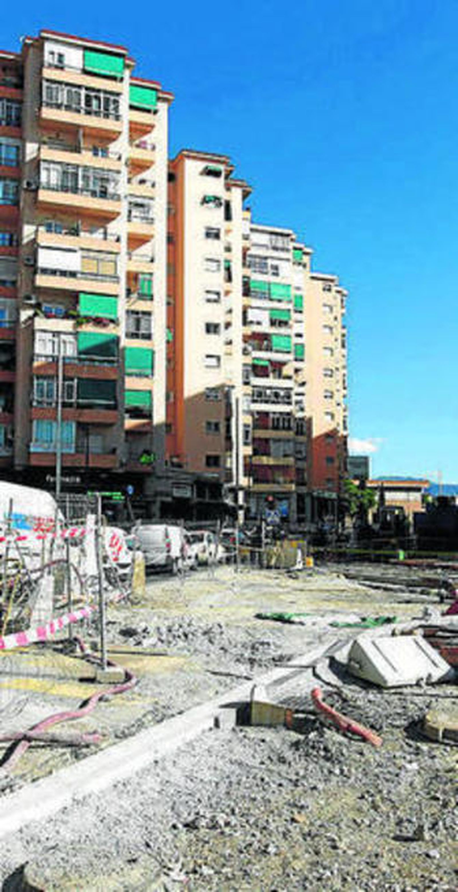 Obras del Metro de Granada.