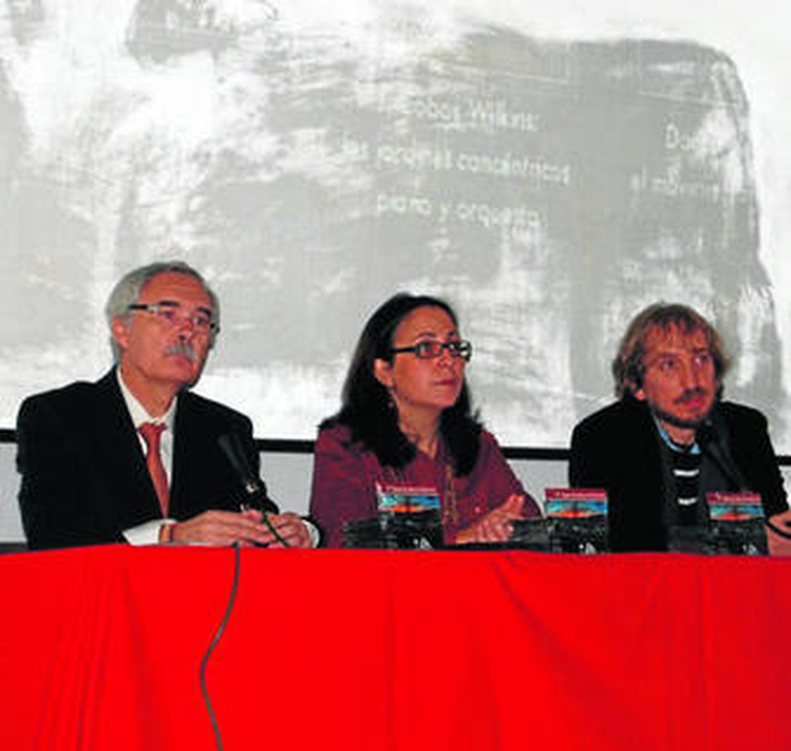 Rafael Perea, Rosa María Caballero y Rafael Prado.