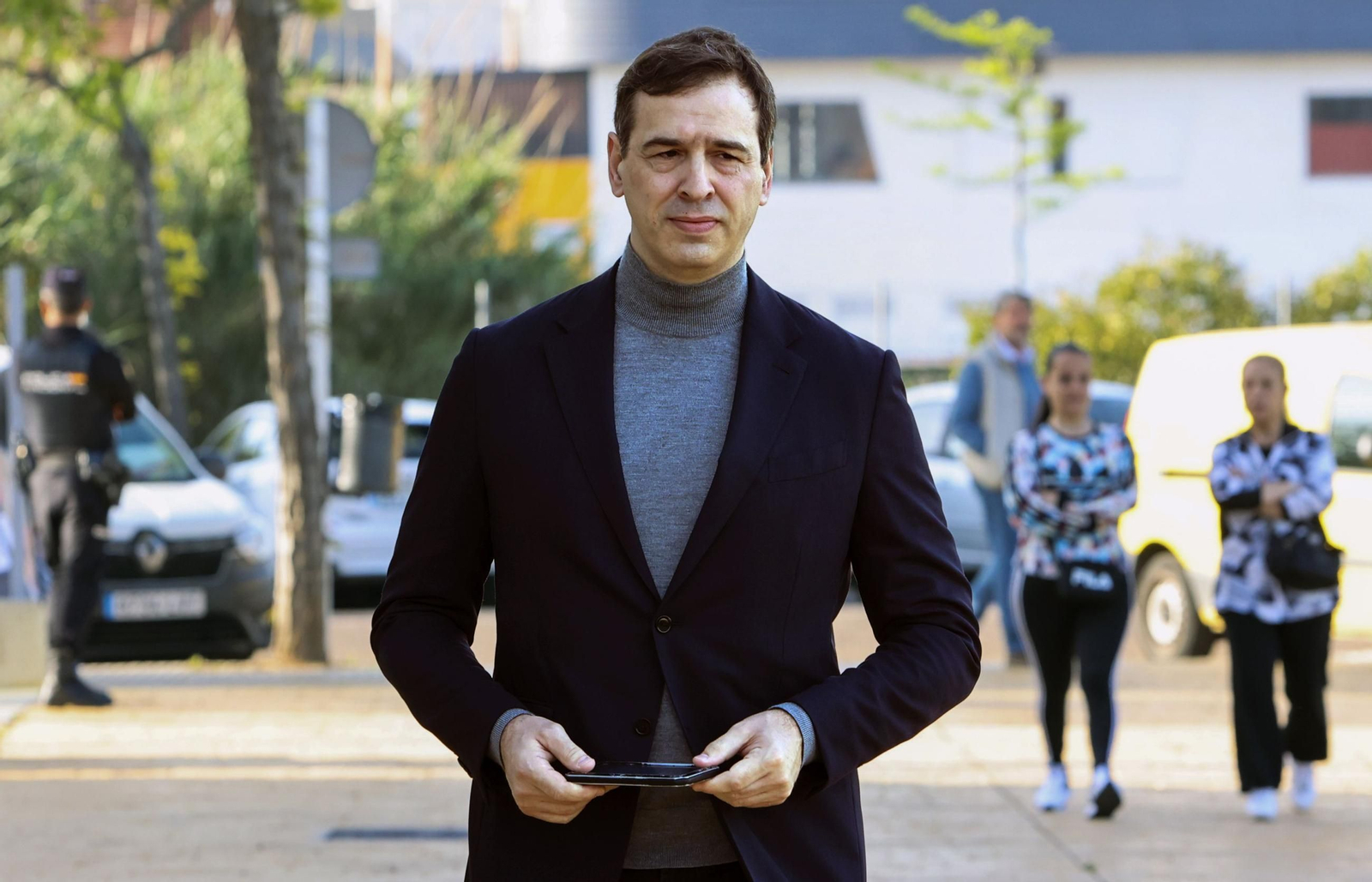 David Sánchez, hermano de Pedro Sánchez, tras declarar ante la juez.