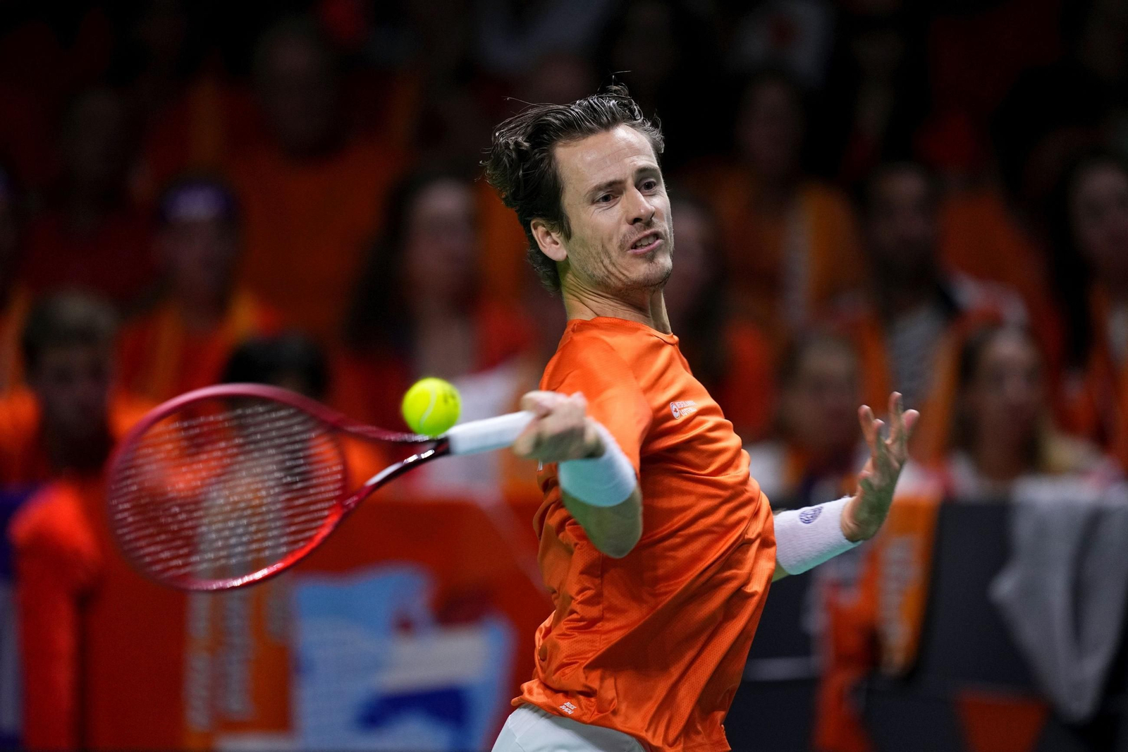 Las fotos de la derrota de España en el dobles ante Países Bajos