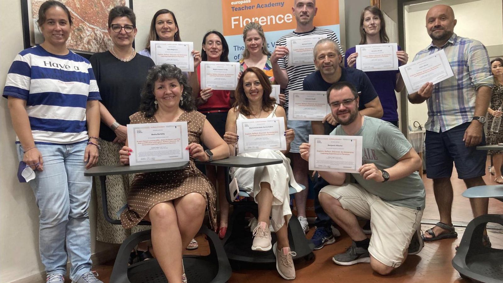 Varios docentes del Coloma, en un curso de formación en Chipre.