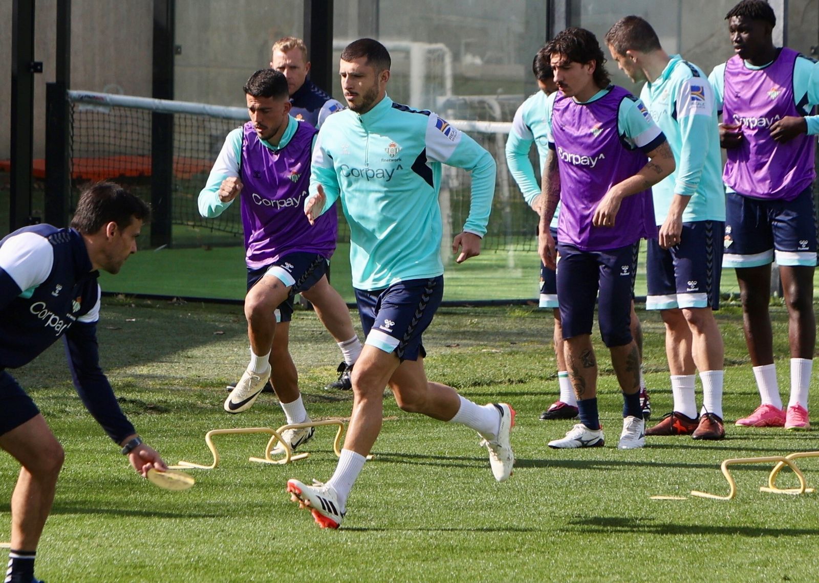 Guido, en un momento del entrenamiento matinal de este sábado.