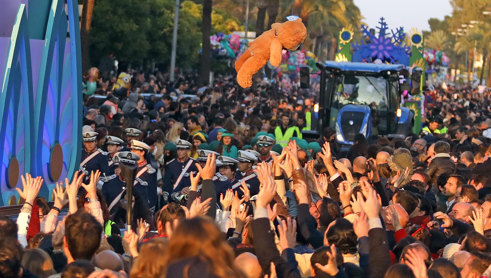 Una imagen de la Cabalgata de 2020, la última que se celebró en Jerez. Una imagen de la Cabalgata de 2020, la última que se celebró en Jerez.