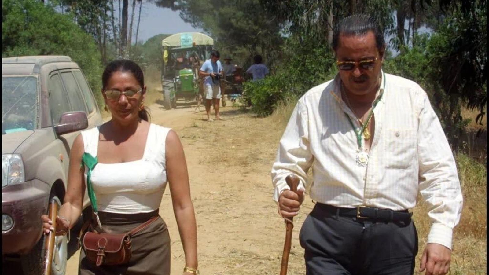 Isabel Pantoja y Julián Muñoz en el Rocío