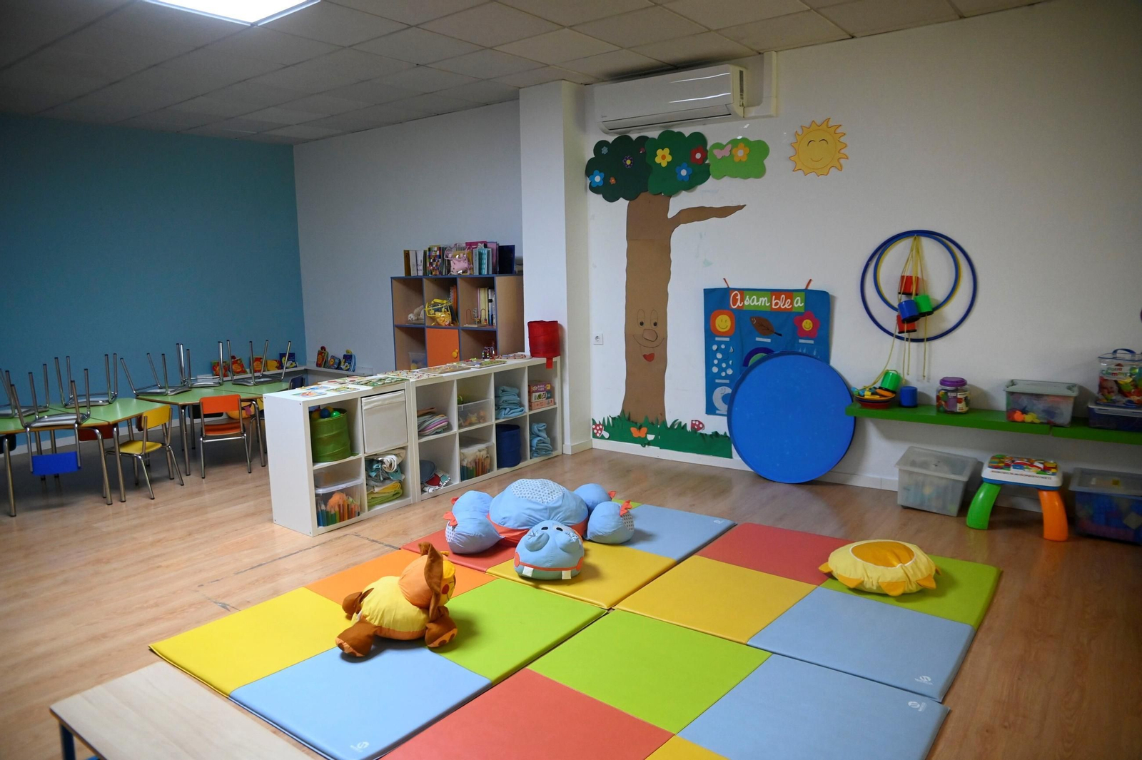 Preparativos del inicio de las clases en una escuela infantil de Córdoba.