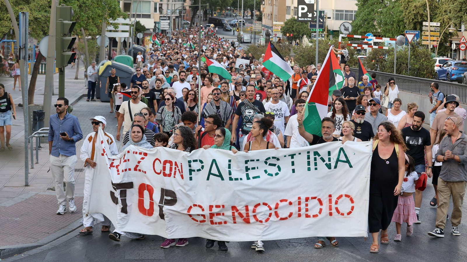 Imágenes de la manifestación 'Jerez con Palestina STOP Genocidio'