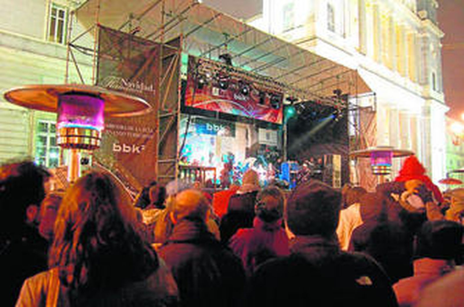 Una imagen de la zambomba que se celebró ayer en Madrid.