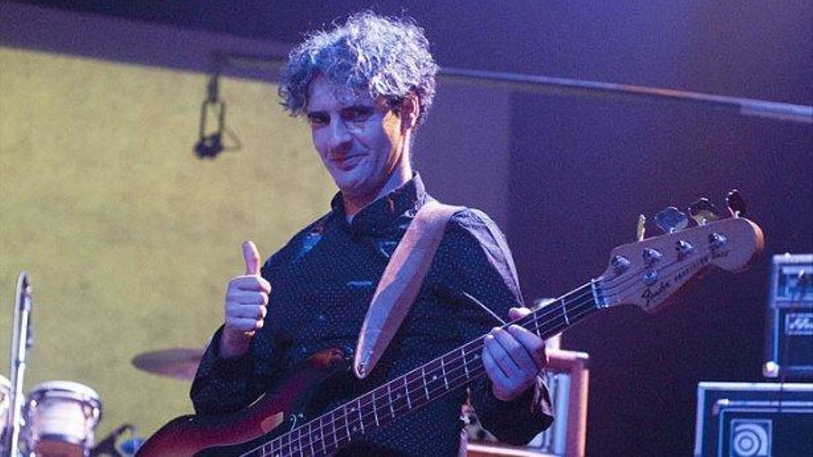 Pedro San Martín, bajista del grupo 'La buena vida'.