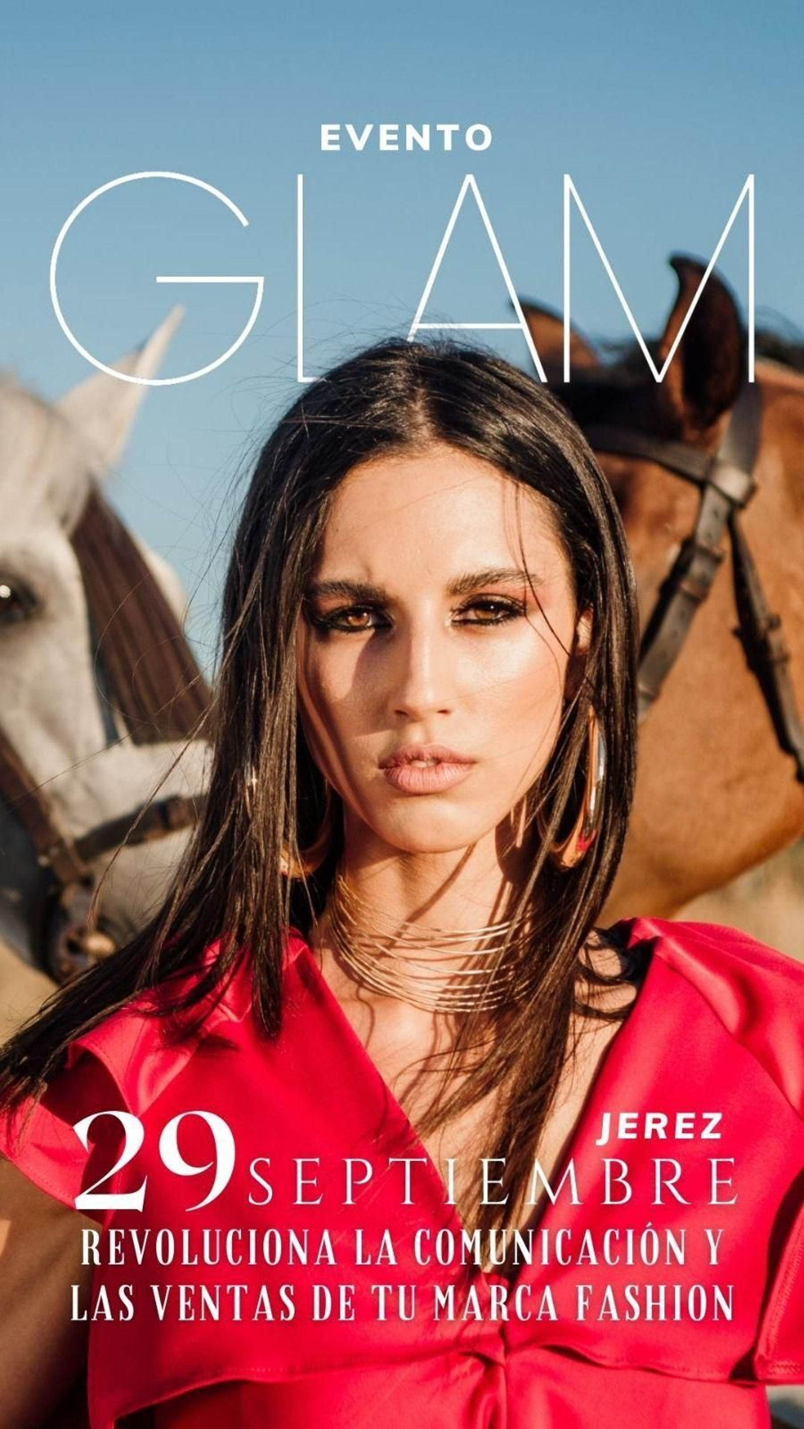 Cartel del evento Glam Fashion Experience, que se celebra en Jerez el 29 de septiembre.