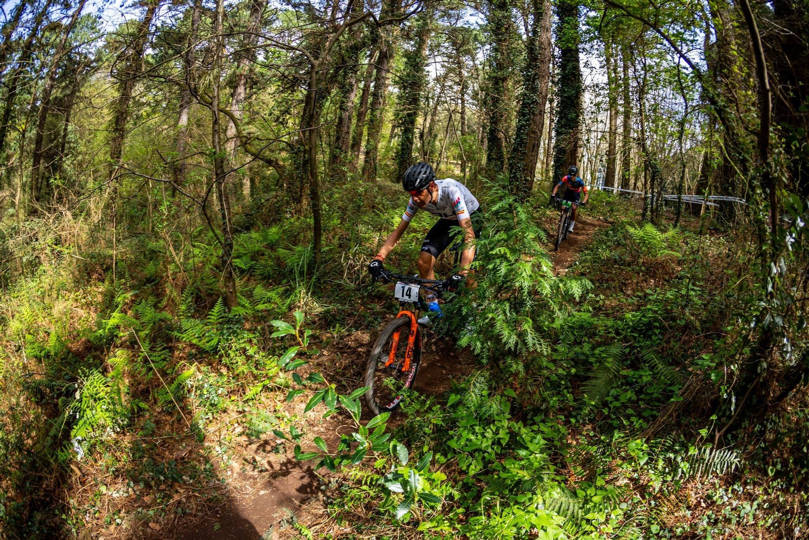David Valero en mitad de la prueba celebrada en la localidad vasca.