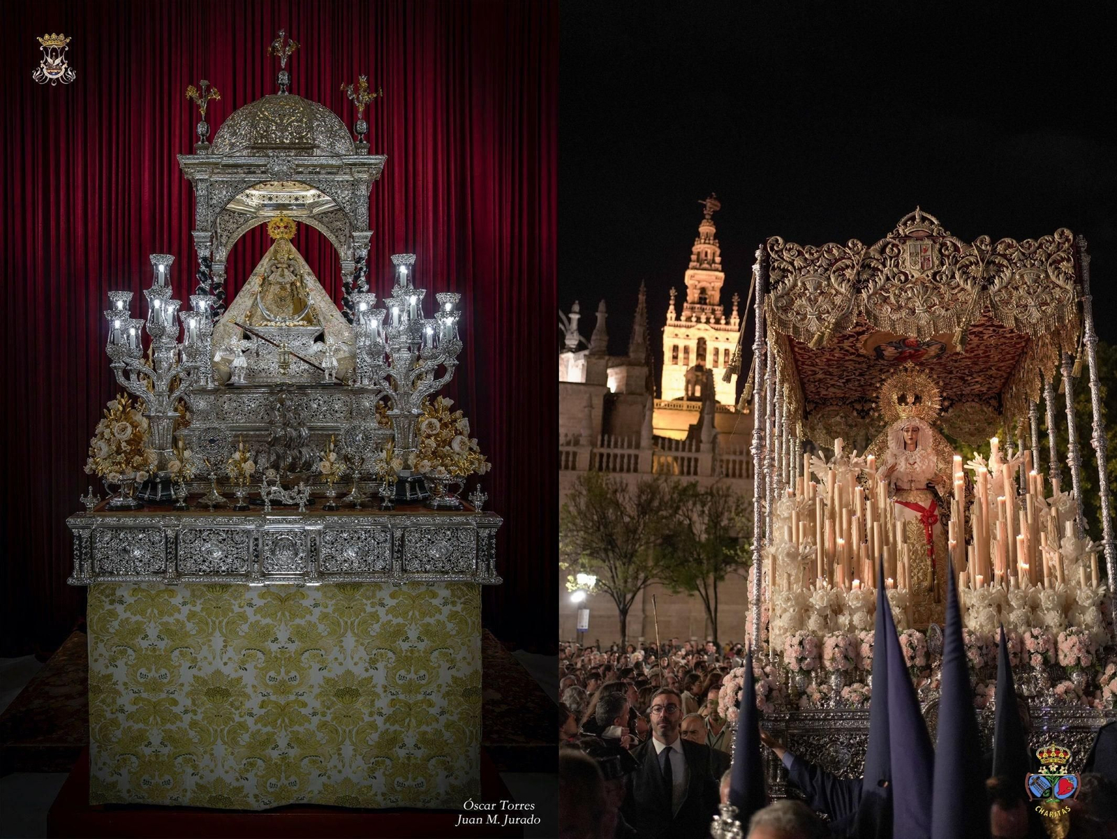 El templete es uno de los distintivos característicos de la patrona sanluqueña