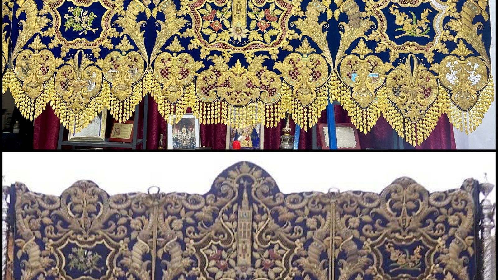 Comparativa del estado actual y anterior de las bambalinas