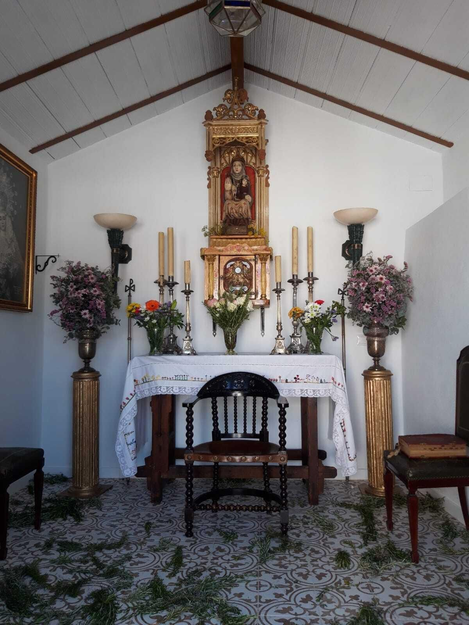 Inauguración de la ermita de la aldea de El Quejigo.