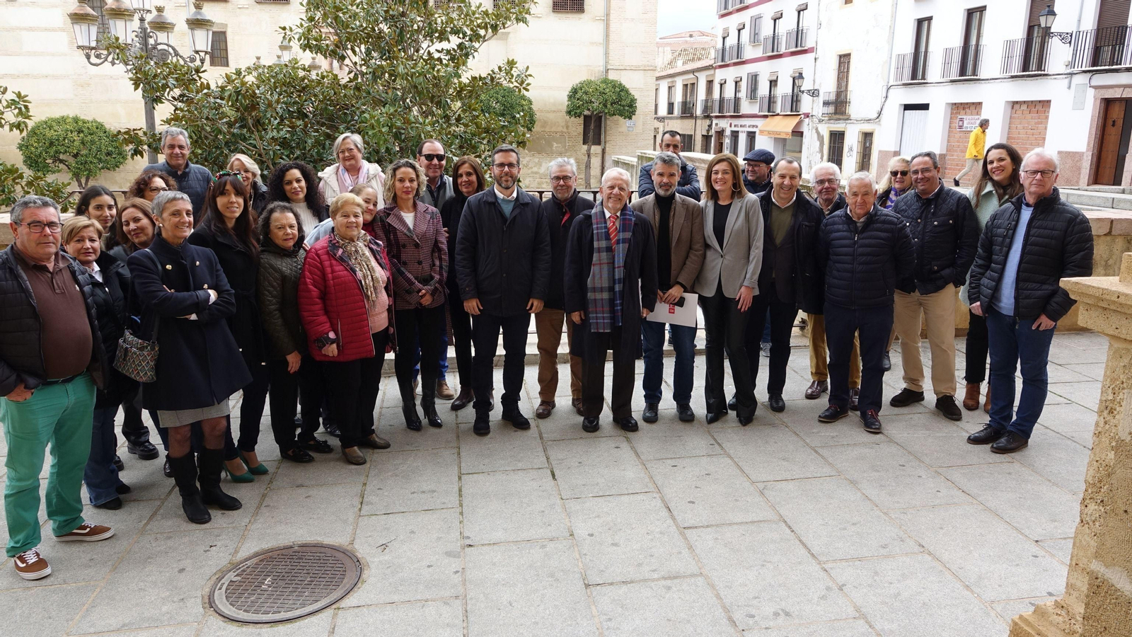 Los representantes del PSOE, este sábado.