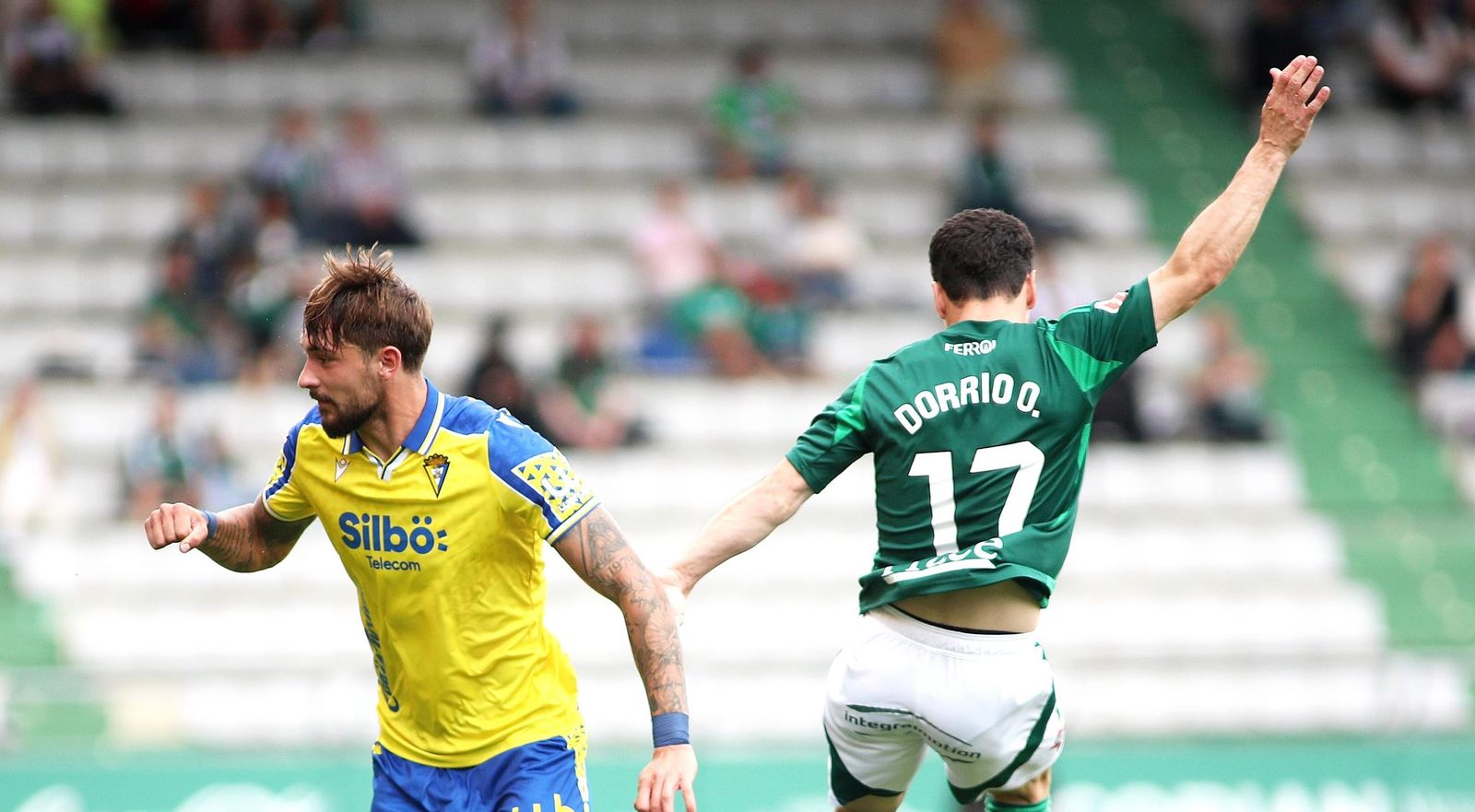 Kovacevic y Dorrío en el Racing de Ferrol-Cádiz.
