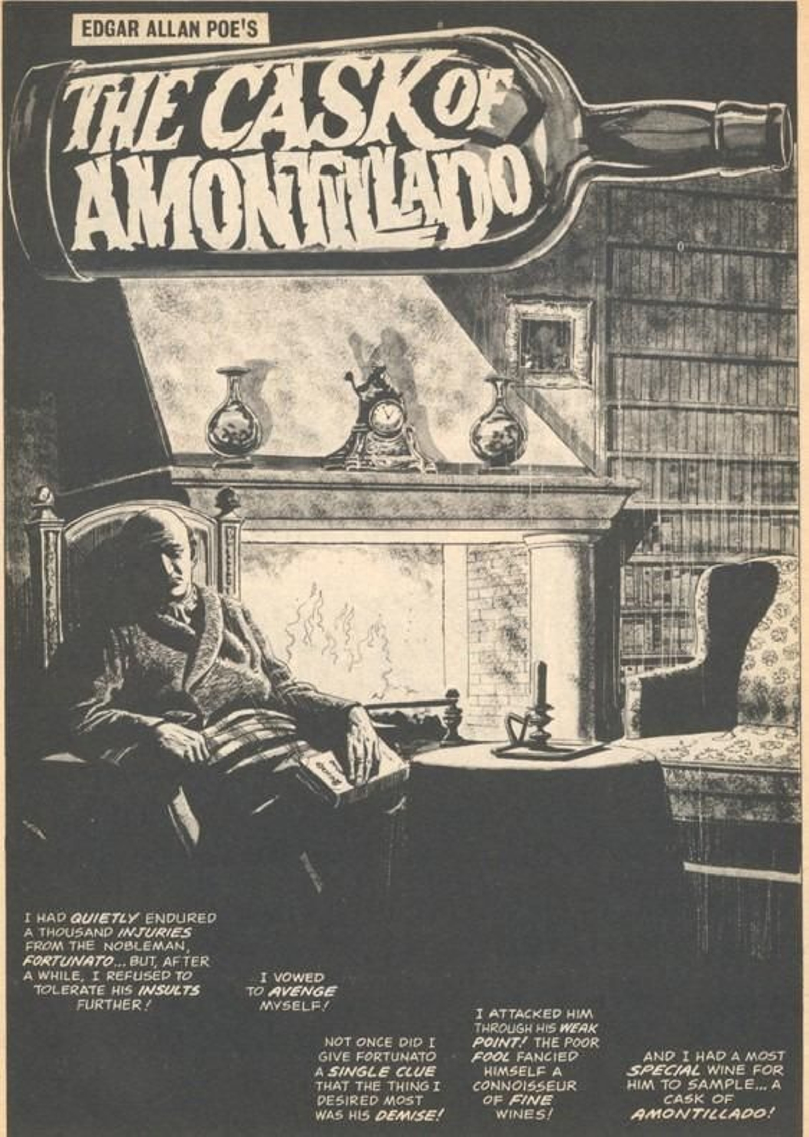 El barril de amontillado (1846), de Poe.