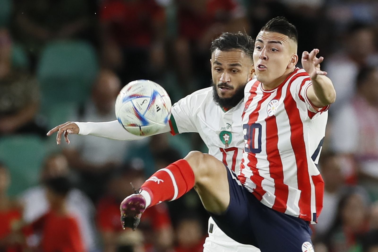 Las imágenes del Marruecos - Paraguay en el Benito Villamarín