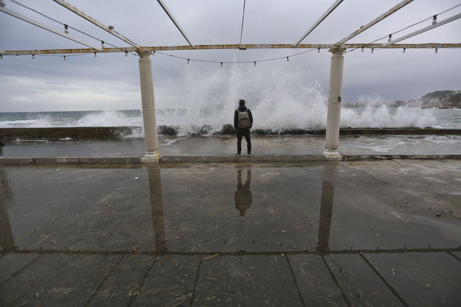 El último temporal de Levante, en los Baños del Carmen.