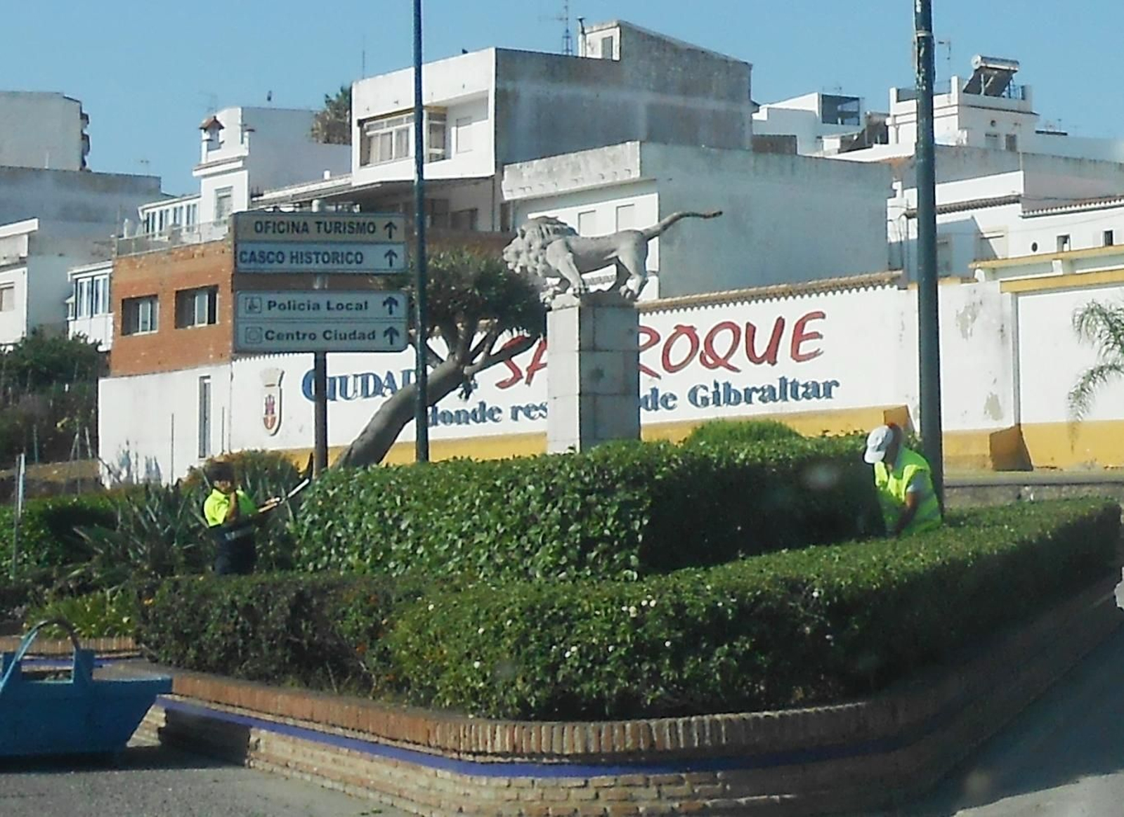 El monumento del león de San Roque.