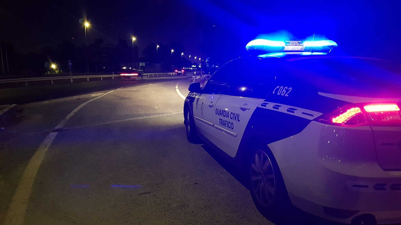 Un vehículo del destacamento de Tráfico de la Guardia Civil.