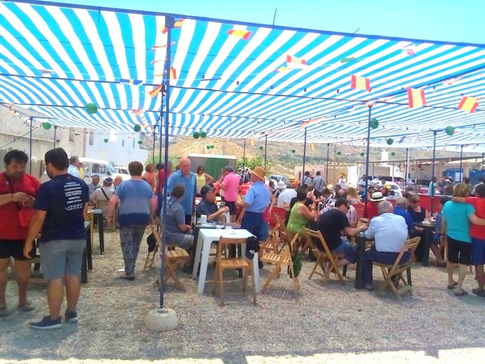 Momento de la celebración de las fiestas patronales de Las Cuartillas