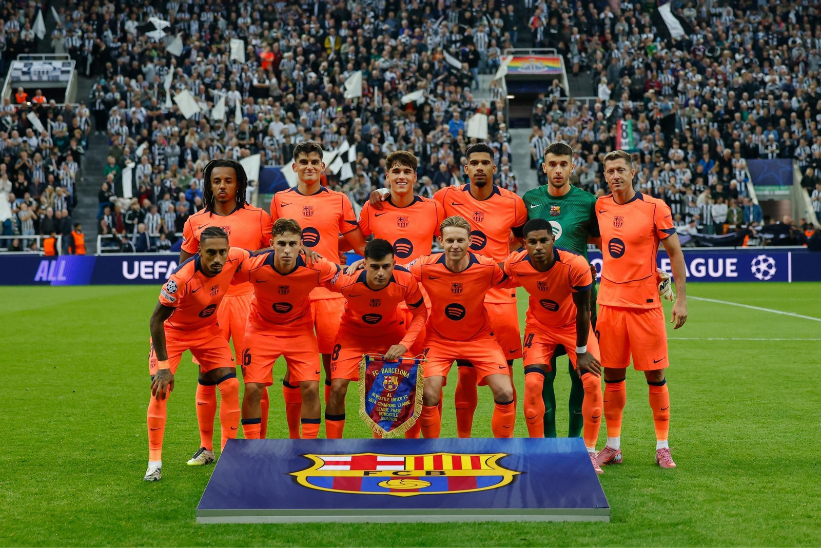 Las fotos del Newcastle-Barcelona