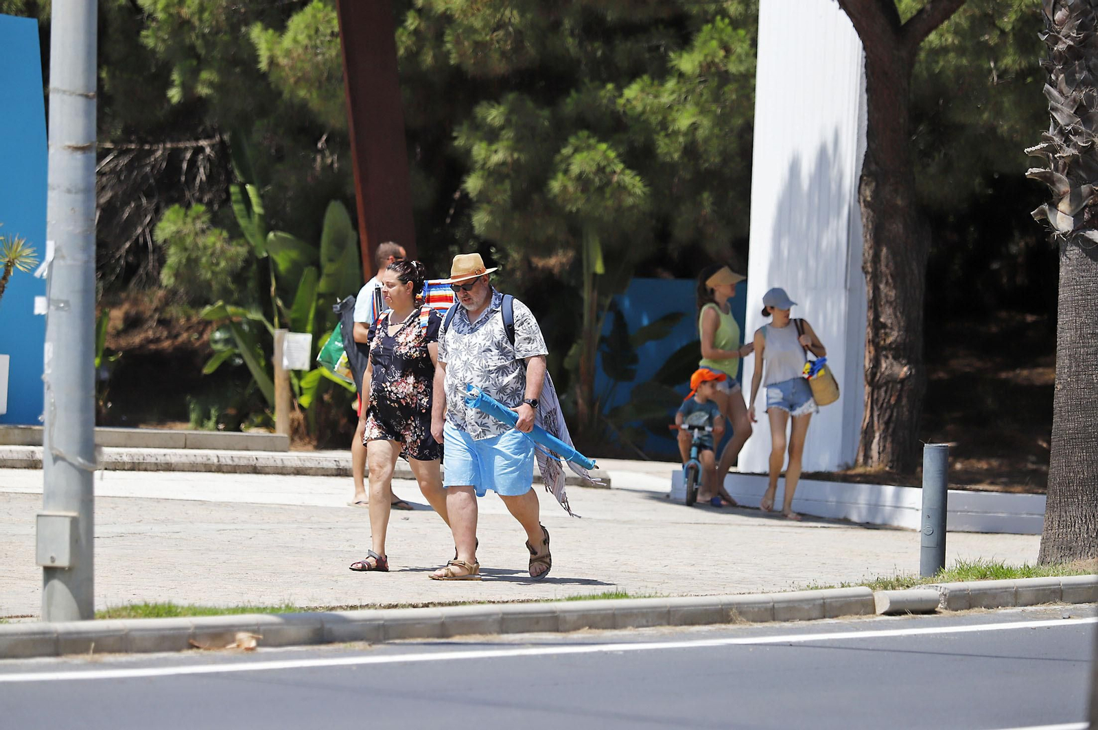Las imágenes de la jornada de domingo en las playas de Huelva