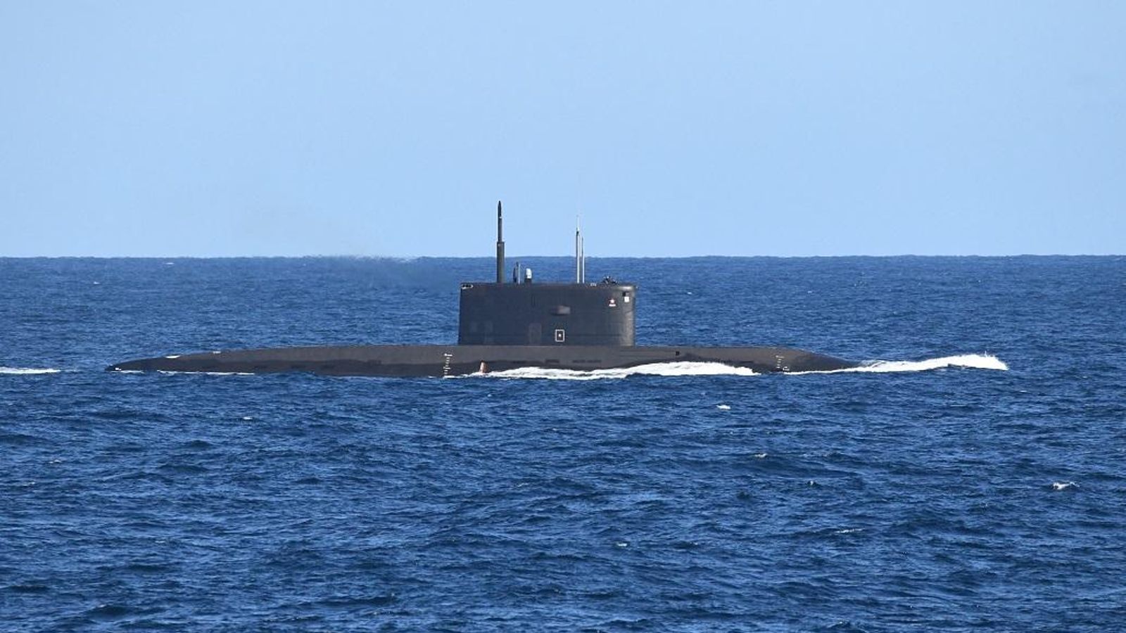 Uno de los submarinos detectados en el Mediterráneo occidental.