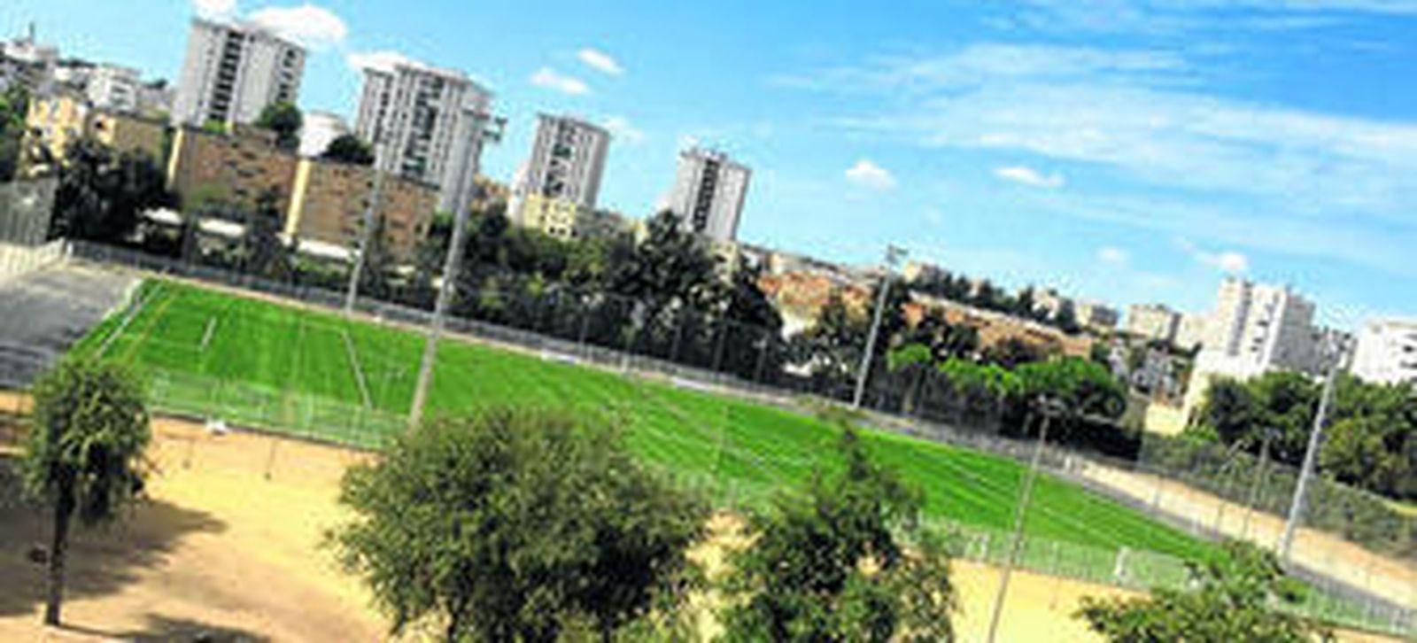 Vista de la nueva instalación deportiva que hoy se abre en el Colegio Nuestra Señora del Pilar.
