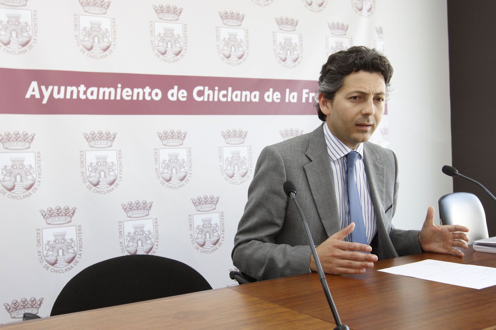Fotografía de archivo de Andrés Núñez en su etapa como portavoz del gobierno municipal.