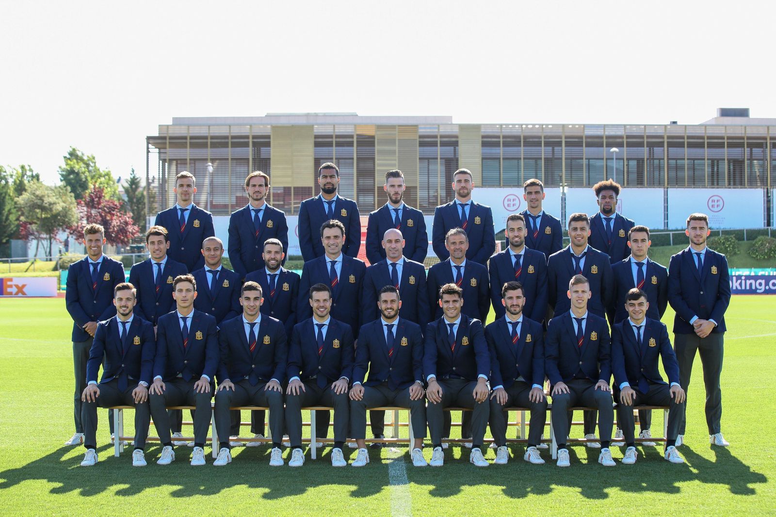 Fotografía oficial de la selección española.